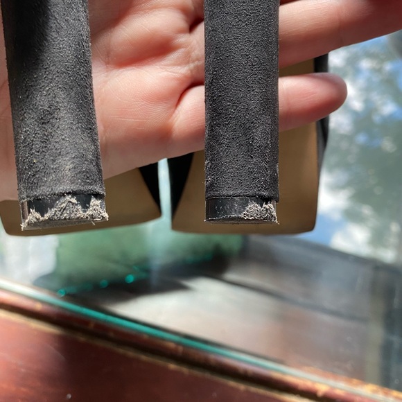 Elle Black Suede Heels - Picture 5 of 8